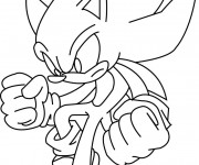 Coloriage et dessins gratuit Sonic à imprimer en ligne à imprimer