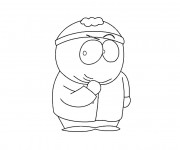 Coloriage Eric Cartman pense dessin