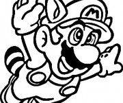 Coloriage et dessins gratuit Mario heureux à imprimer