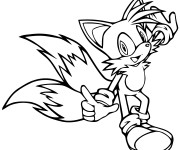 Coloriage et dessins gratuit Sonic en ligne à imprimer à imprimer