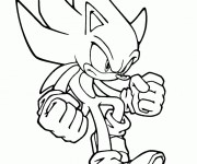 Coloriage Super Sonic 44