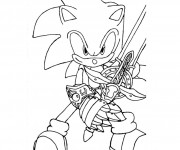 Coloriage Super Sonic 6