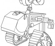 Coloriage Wall-E dessin robot