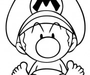 Coloriage et dessins gratuit Bébé Mario à imprimer