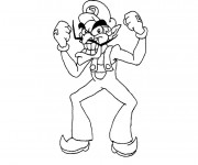 Coloriage et dessins gratuit Luigi à imprimer