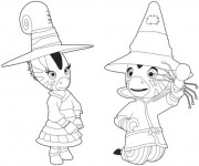 Coloriage et dessins gratuit Zou la petite sorcière à imprimer
