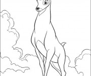 Coloriage et dessins gratuit Renno de Bambi à imprimer