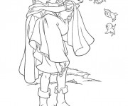 Coloriage et dessins gratuit Snow white et son prince 2 à imprimer