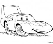 Coloriage Auto King dessin animé