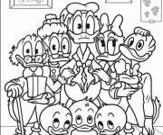 Coloriage La famille de Daisy Duck