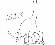 Coloriage et dessins gratuit Le bon dinosaure Arlo à imprimer