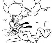 Coloriage et dessins gratuit Pluto vole à imprimer