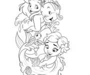 Coloriage Princesse Disney Sirène Ariel pour enfants
