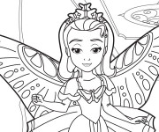 Coloriage et dessins gratuit Amber dans princesse Sophia à imprimer