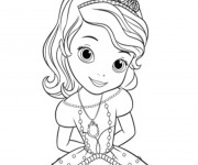 Coloriage Princesse Sofia de Disney