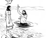 Coloriage et dessins gratuit Baptême chrétien à imprimer