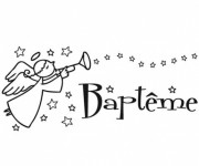 Coloriage et dessins gratuit Baptême en ligne à imprimer