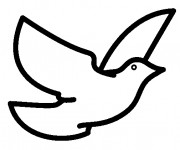Coloriage et dessins gratuit Pigeon vecteur à imprimer