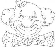 Coloriage Clown de Carnaval