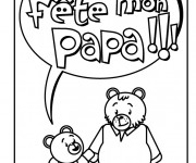 Coloriage Carte de voeux à offrir à Papa