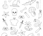 Coloriage Articles Halloween