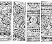Coloriage et dessins gratuit Mandala Anti-stress en noir et blanc à imprimer