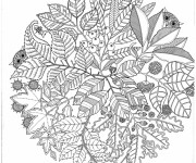 Coloriage et dessins gratuit Adulte Jardin et Nature à imprimer