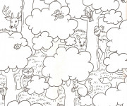 Coloriage et dessins gratuit La Forêt maternelle à imprimer