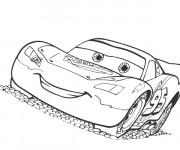 Coloriage et dessins gratuit Cars Flash Mcqueen à imprimer