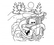 Coloriage et dessins gratuit Martin voiture dessin animé à imprimer