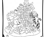 Coloriage et dessins gratuit Disney Noel à télécharger à imprimer