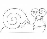 Coloriage et dessins gratuit Un Escargot maternelle à imprimer