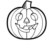 Coloriage et dessins gratuit Citrouille pour Halloween à imprimer
