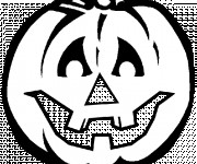 Coloriage et dessins gratuit Citrouille  pour Halloween vecteur à imprimer