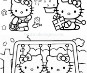 Coloriage Activités de Hello Kitty