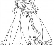 Coloriage et dessins gratuit La Reine des Neiges et Sa Mère à imprimer