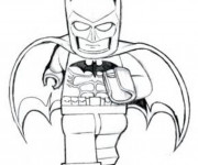 Coloriage et dessins gratuit Lego Batman qui court à imprimer
