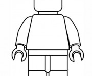 Coloriage Lego City Personnage simple