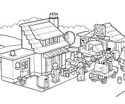 Coloriage et dessins gratuit Lego City Personnages à imprimer