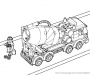 Coloriage et dessins gratuit Lego City Travaux à imprimer