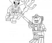 Coloriage Lego  Nexo Knights bataille