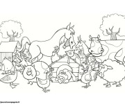 Coloriage et dessins gratuit Animaux de Ferme couleur à imprimer