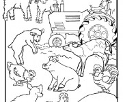 Coloriage et dessins gratuit Animaux de Ferme pour enfant à imprimer