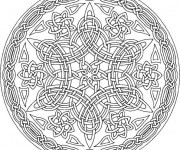 Coloriage et dessins gratuit Mandala Difficile orientale à imprimer