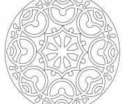 Coloriage et dessins gratuit Mandala En Ligne à télécharger à imprimer