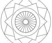 Coloriage Mandala en ligne simple