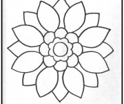 Coloriage Mandala Facile au crayon