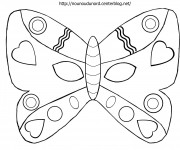 Coloriage et dessins gratuit Masque Papillon à imprimer