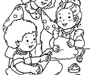 Coloriage et dessins gratuit La Famille Maternelle à imprimer