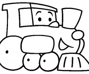 Coloriage et dessins gratuit Un Train Maternelle à imprimer